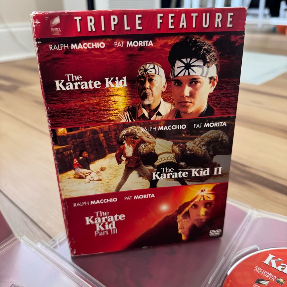 The Karate Kid Triple Feature DVD Set - Red Cover